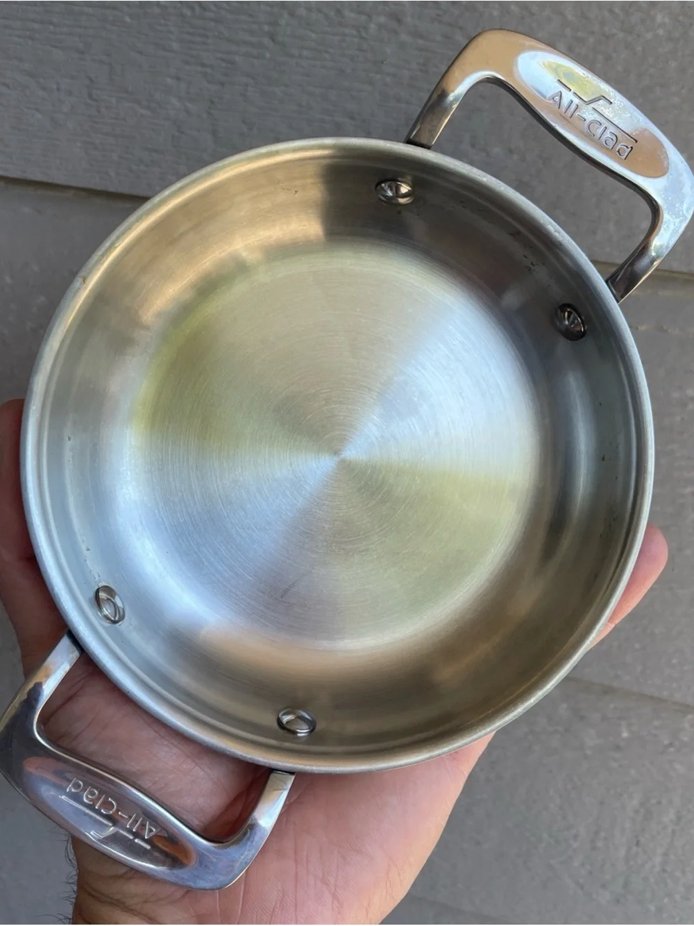 All-Clad Stainless 6” Mini Gratin Pan Tri-Ply Stainless Steel USA